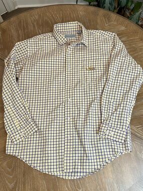LSU Yellow & Purple Checked Long-Sleeve Shirt campus specialities